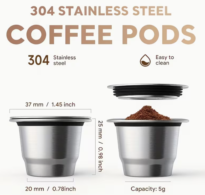 Kit capsule Nespresso réutilisable