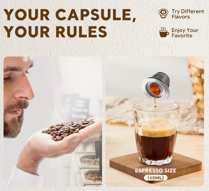 Kit capsule Nespresso réutilisable